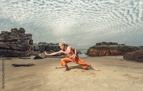 Young man training martial arts © Svetlana Radayeva