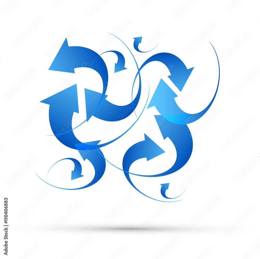 Fototapeta premium icona frecce, girare, giro, loop