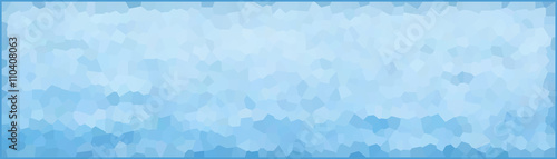 vector illustration - light blue abstract polygonal banner, background
