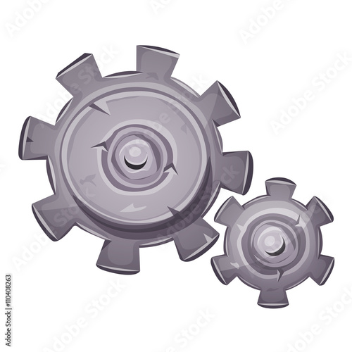 Cartoon Stone Gears