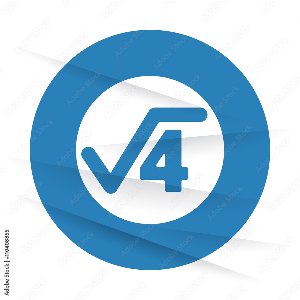 White Square Root icon label on wrinkled paper White Square Root icon label on wrinkled paper