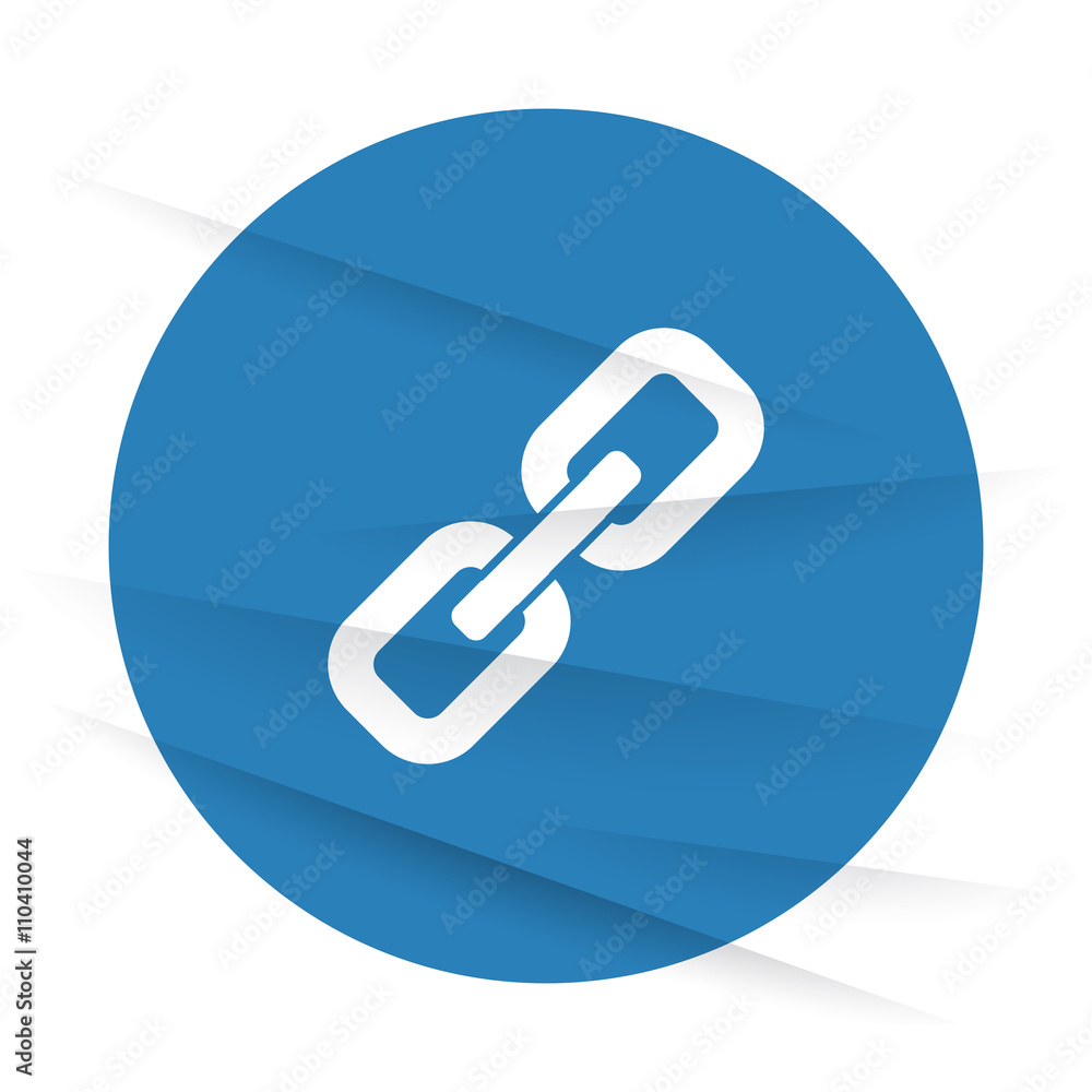White Links icon label on wrinkled paper White Links icon label on wrinkled paper