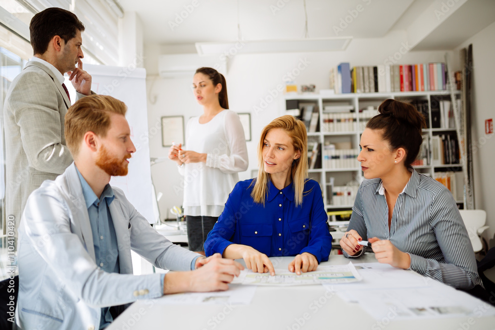 Business meeting and brainstorming Business meeting and brainstorming
