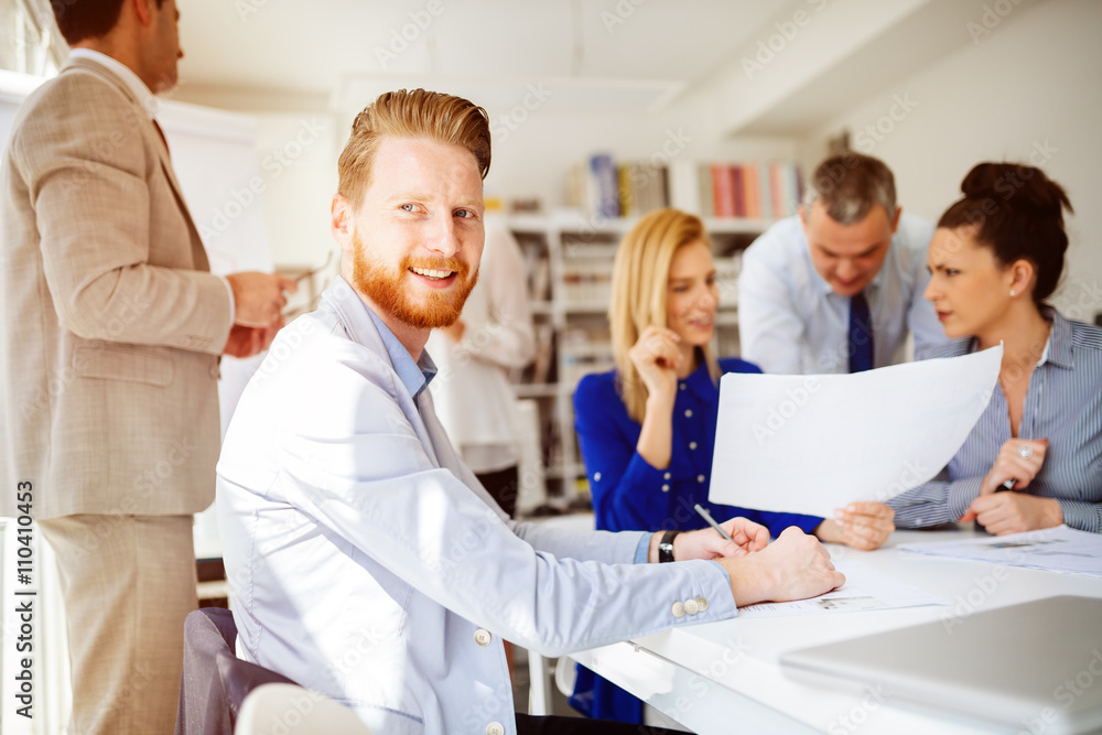 Business people working in office Business people working in office