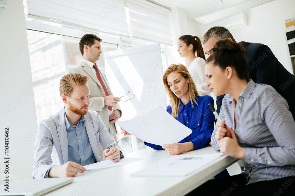Business meeting and brainstorming Business meeting and brainstorming