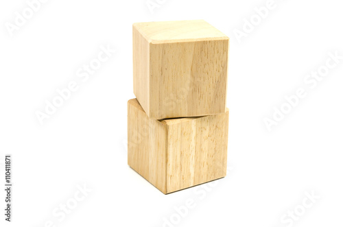 Obraz na płótnie wooden cube block