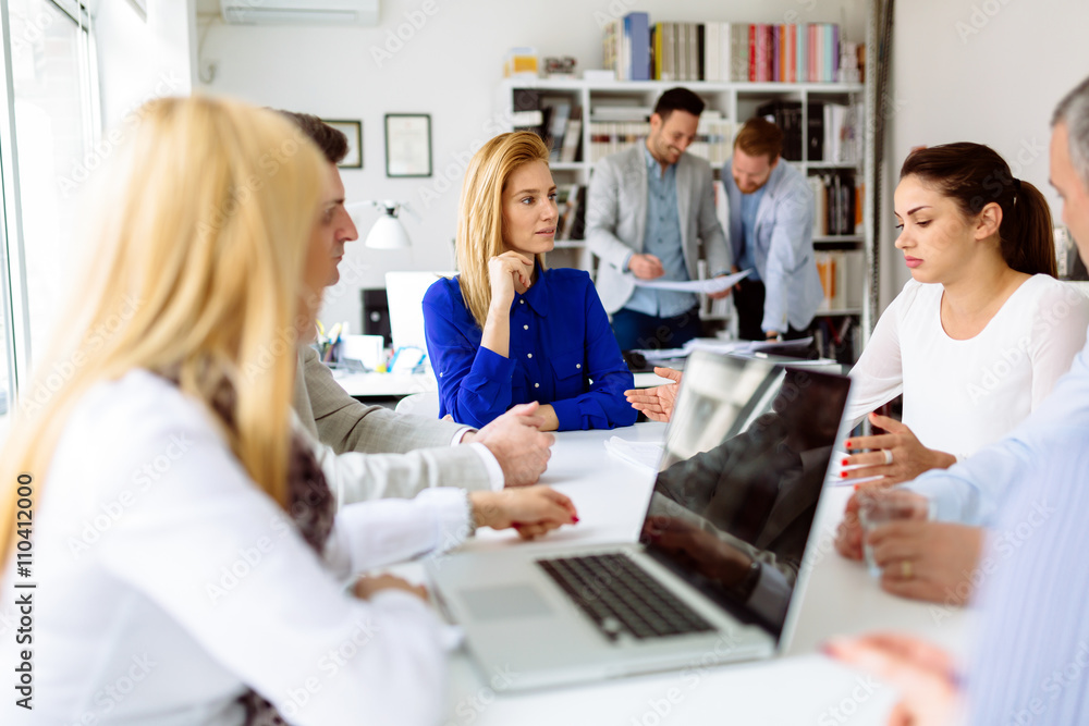Business meeting and brainstorming Business meeting and brainstorming