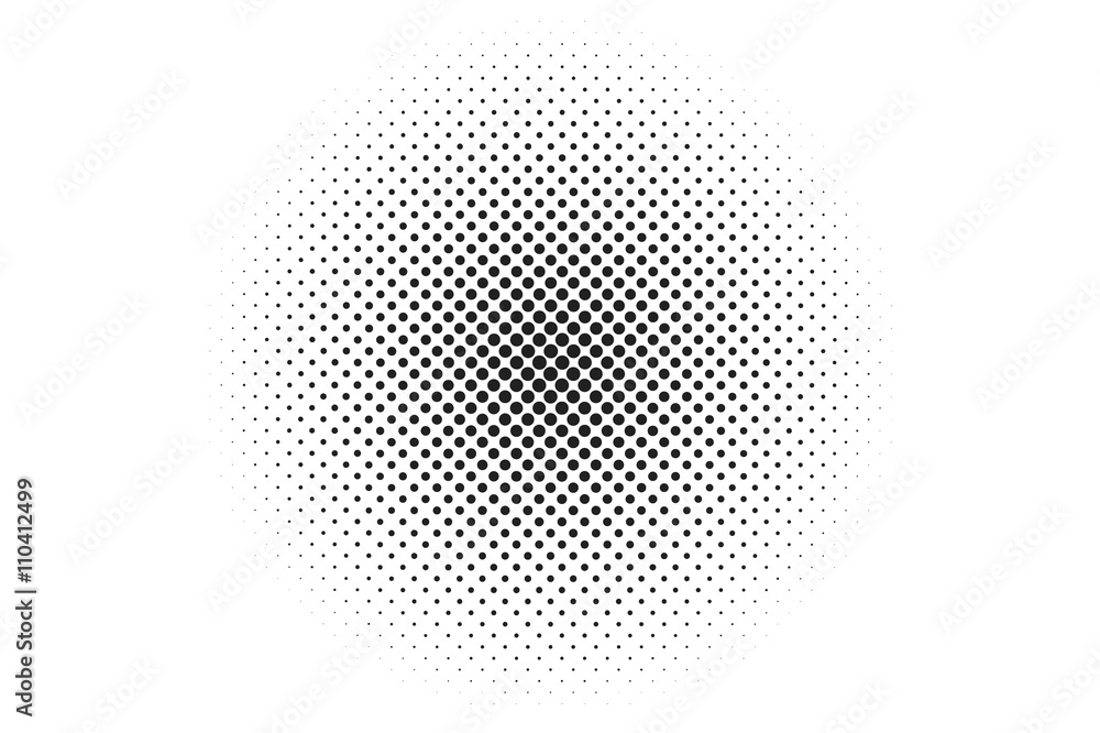 Medium dots halftone vector background. Overlay texture.