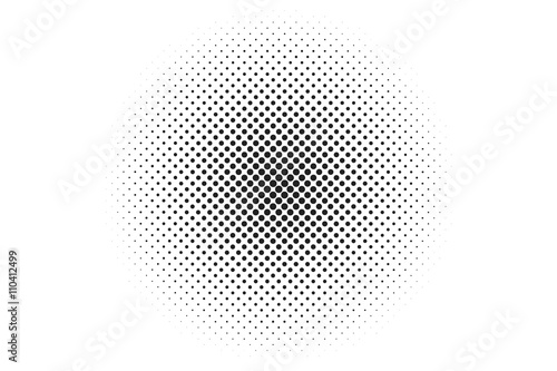 Medium dots halftone vector background. Overlay texture.