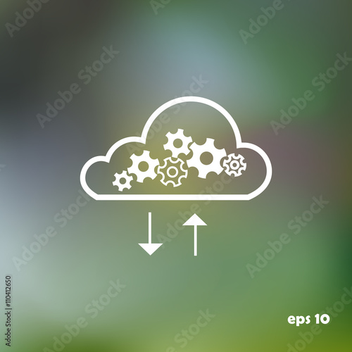 electron cloud, icon