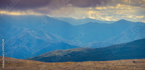 Fototapeta Naklejka Na Ścianę i Meble -  Panorama of Crimea mountain valley