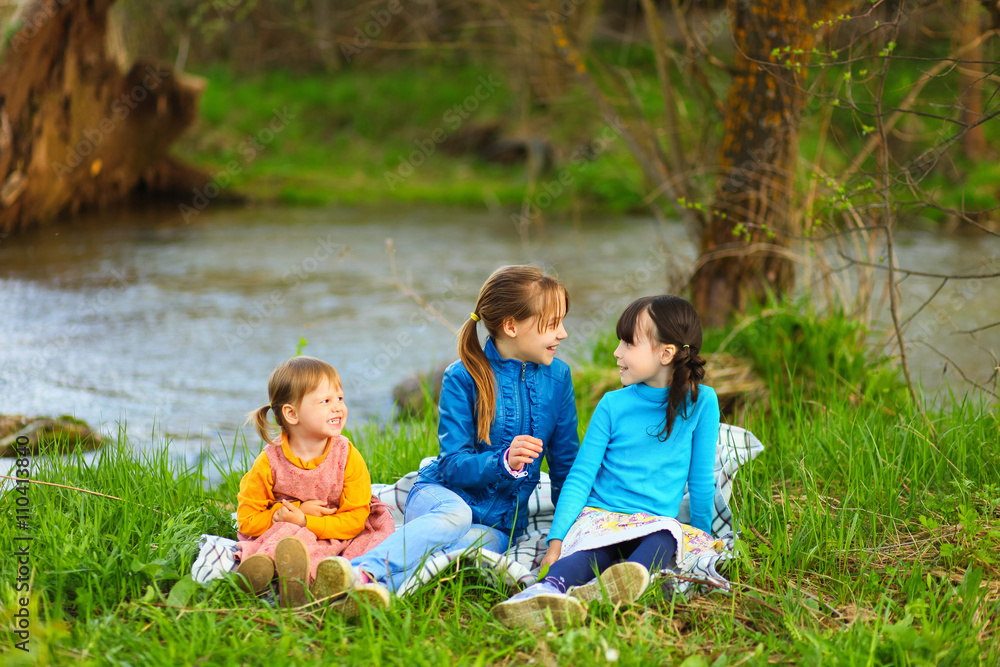 Fototapeta premium The child happy.
