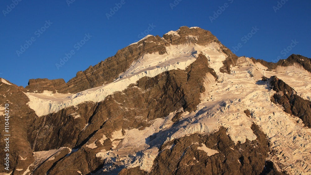 Glacier on top of Mt Brunner