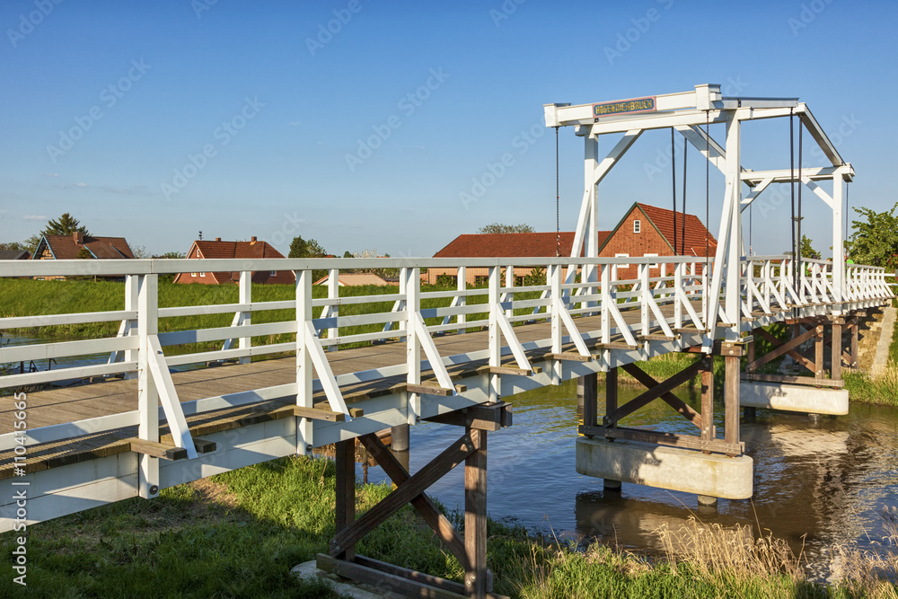 Hogendieckbrücke, Klappbrücke über die Lühe, Steinkirchen, Altes Land Hogendieckbrücke, Klappbrücke über die Lühe, Steinkirchen, Altes Land