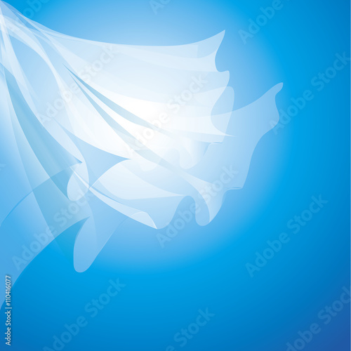 white transparent veil background vector illustration