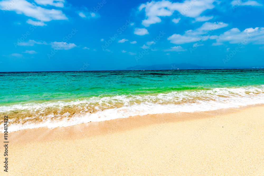 Beach, sea, landscape. Okinawa, Japan, Asia.
