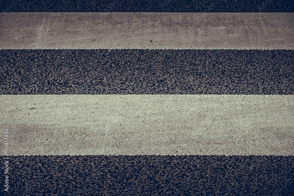 Fototapeta premium pedestrian crossing on the road, zebra traffic walk way