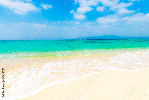 Beach  sea  landscape. Okinawa  Japan  Asia.