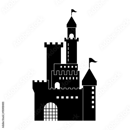 Wallpaper Mural Castle icon. Palace design. Flat illustration, vector Torontodigital.ca