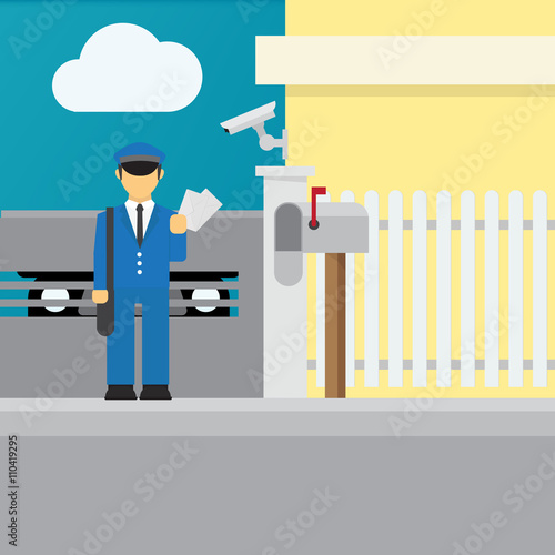 Postman delivery mail