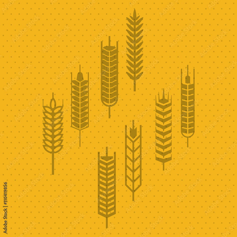Wheat icon. grain design. Agriculture concept Wheat icon. grain design. Agriculture concept