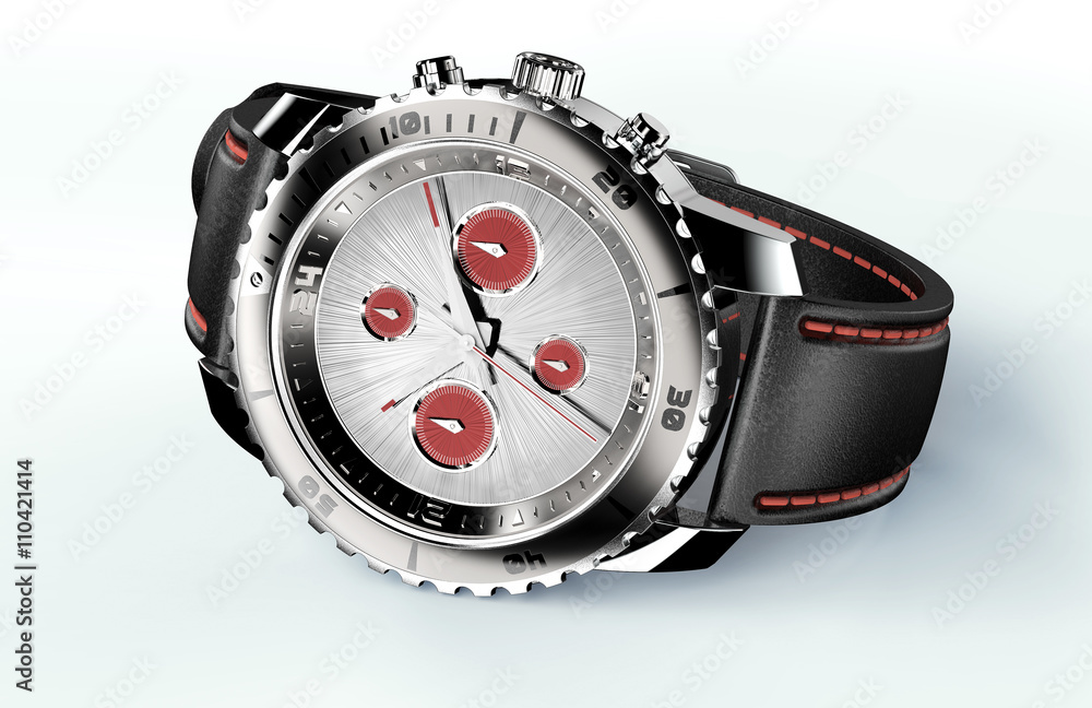 beautifull watch isolated on white with clipping path