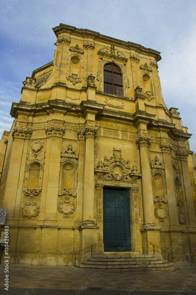 Obraz premium Lecce, baroque church