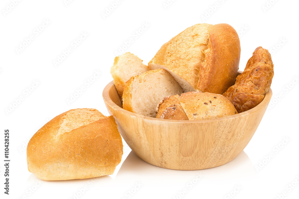 bread isolated on white background bread isolated on white background
