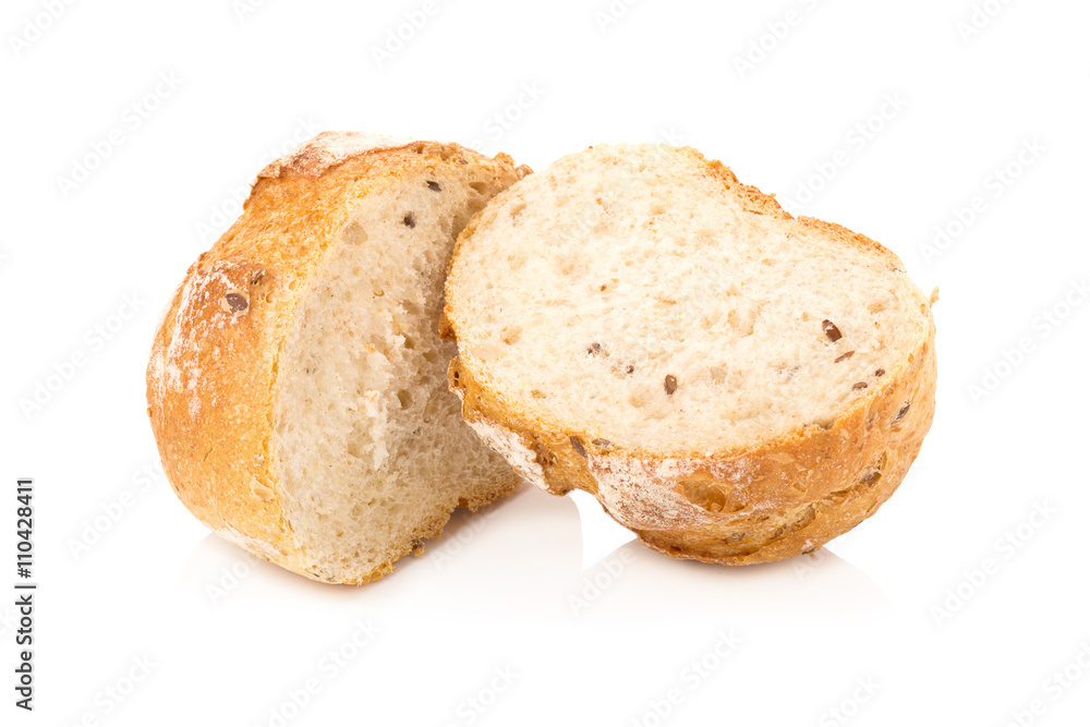 bread isolated on white background