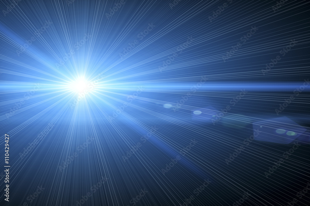Obraz premium Abstract lens flare light over dark background