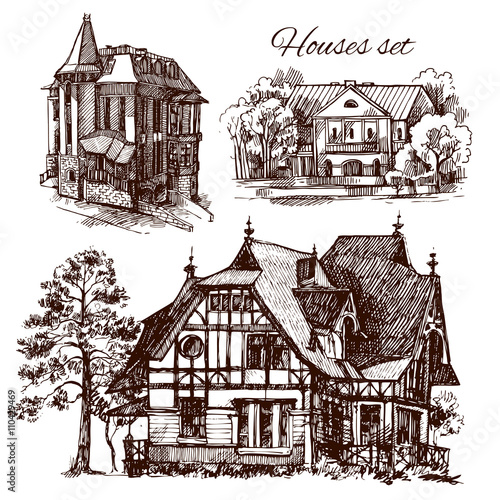house sketch illustration
