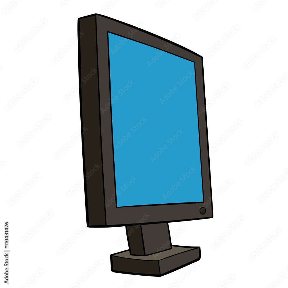 This is an illustration of pc monitor This is an illustration of pc monitor