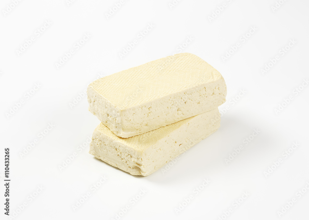 blocks of fresh tofu