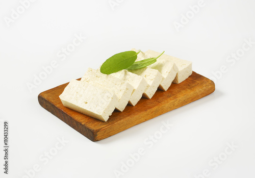 Slices of fresh tofu