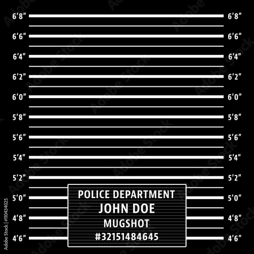 Police mugshot background