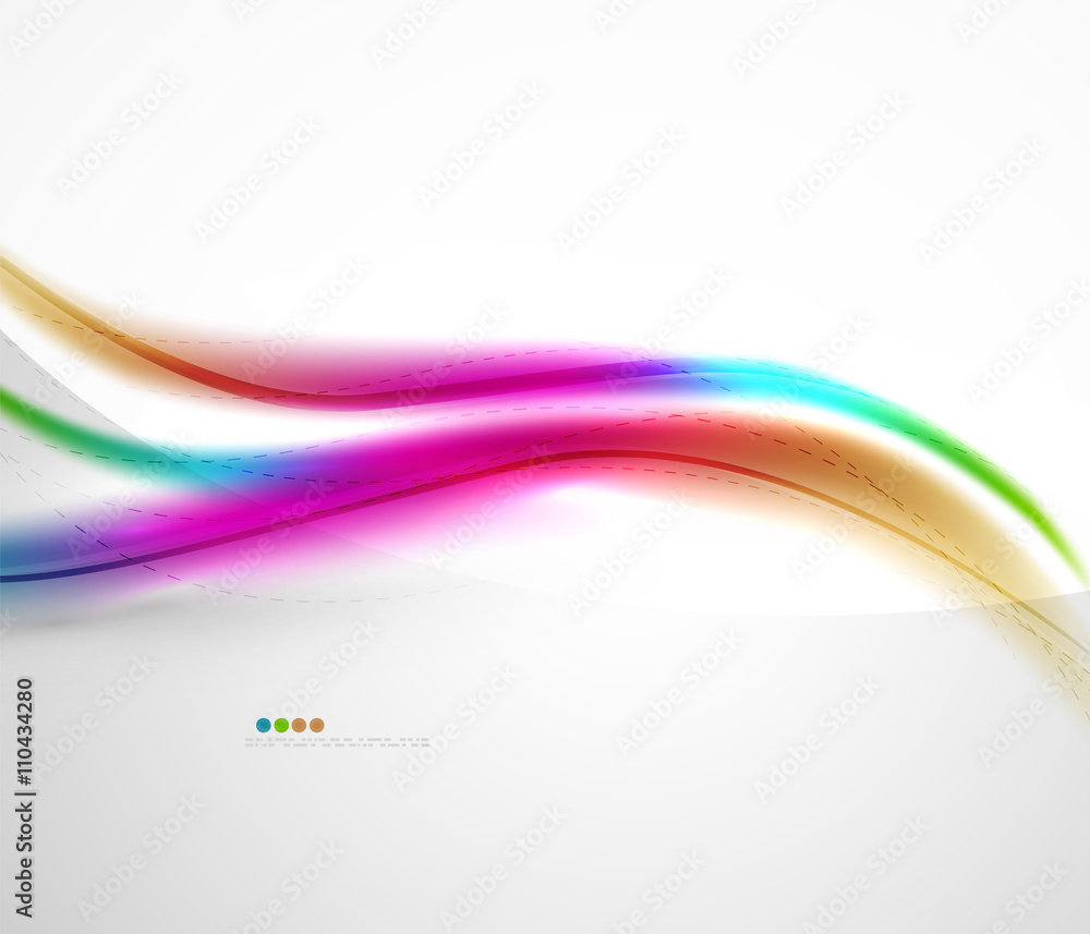 Rainbow color glossy silk elegant wave Rainbow color glossy silk elegant wave