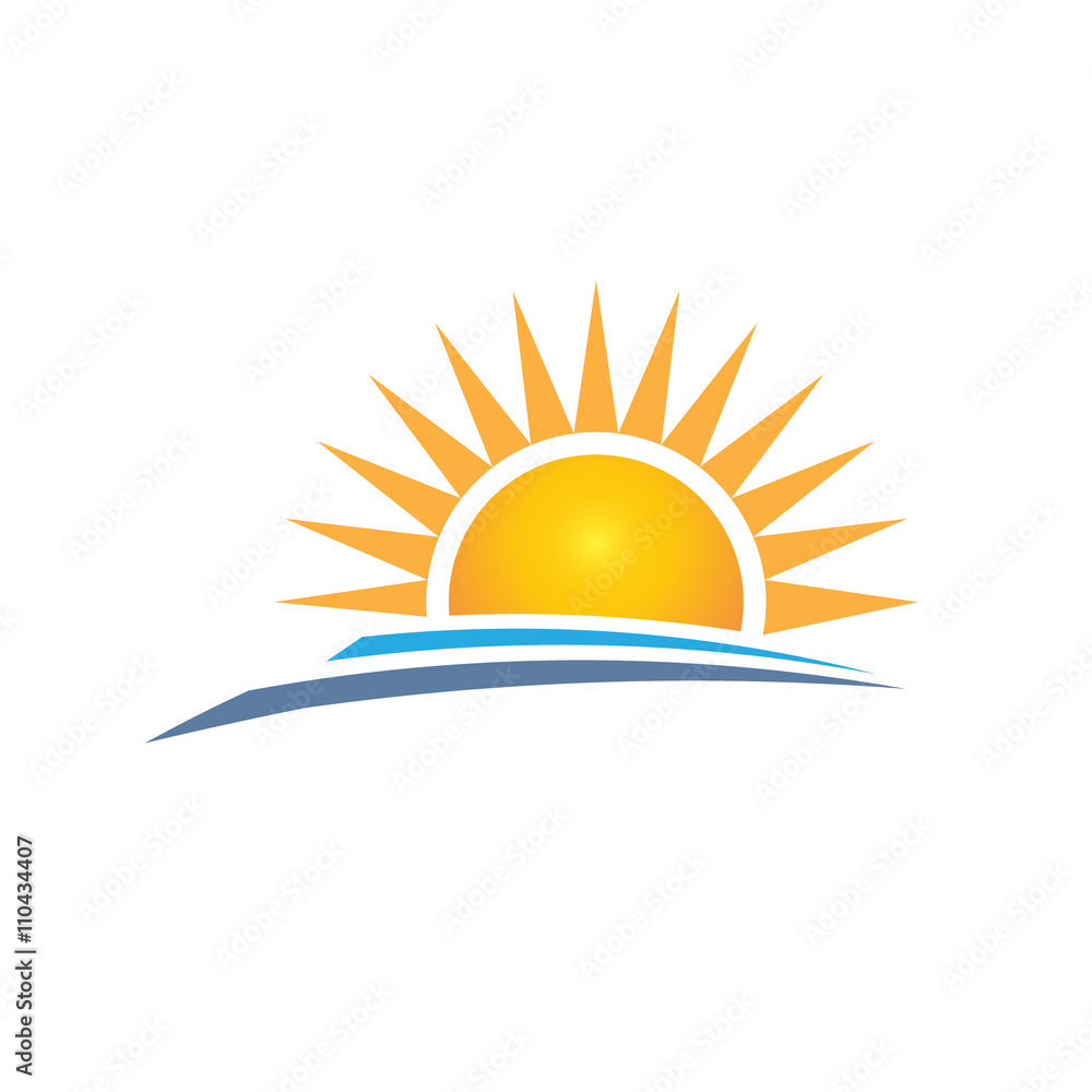 Sunrise logo design. Vector graphic design Sunrise logo design. Vector graphic design