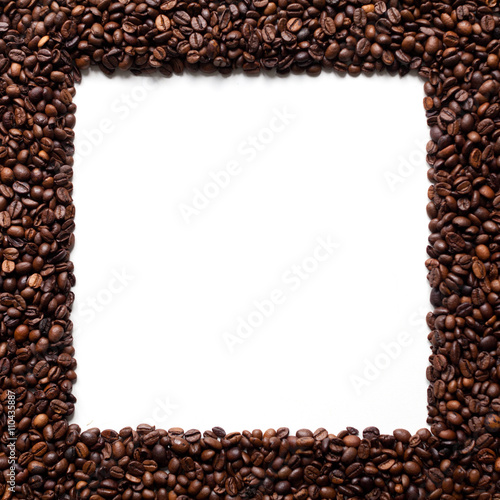Coffee beans square frame