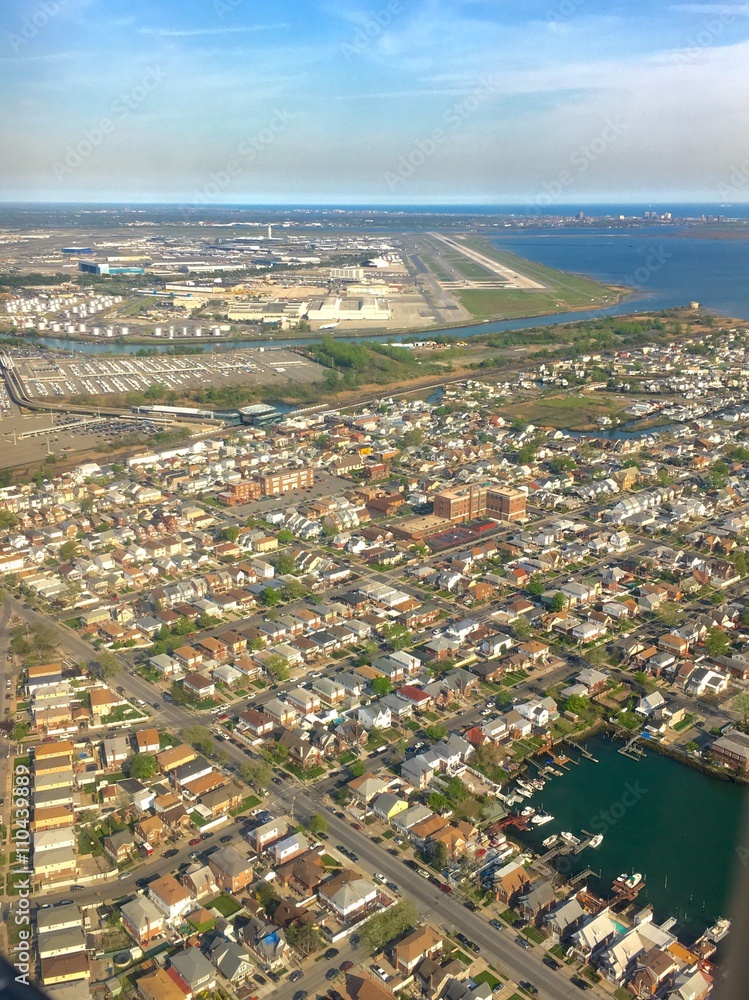 Obraz premium Areal view near New York