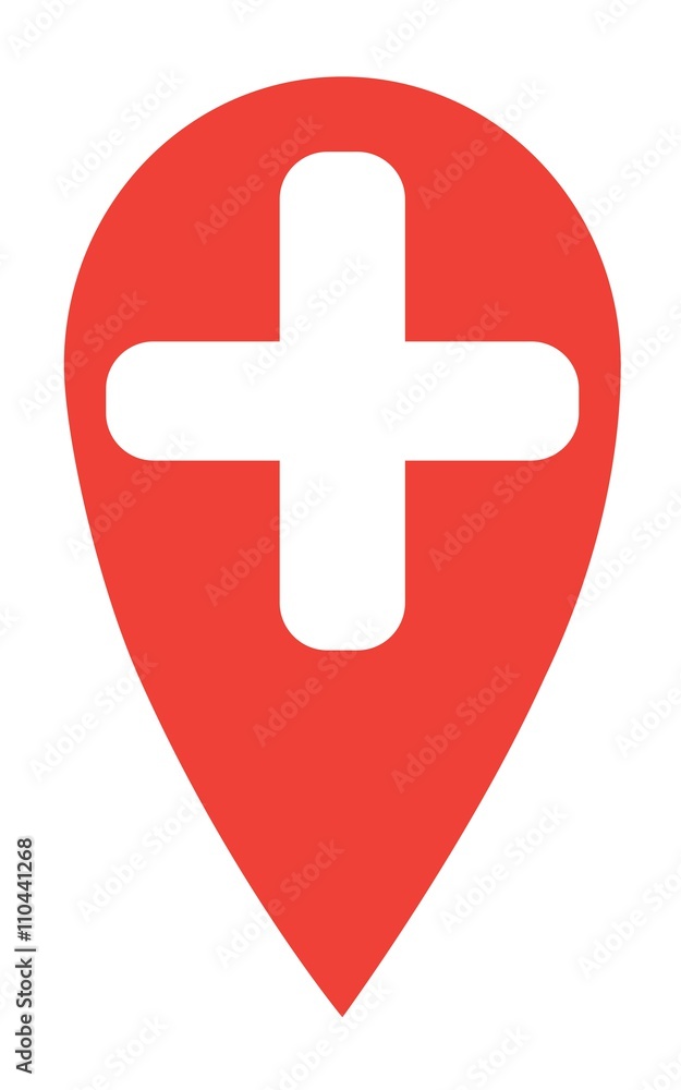 Obraz premium Medical red pin