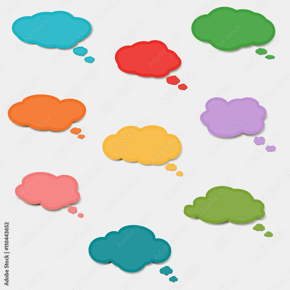 Coloful speech bubbles Coloful speech bubbles