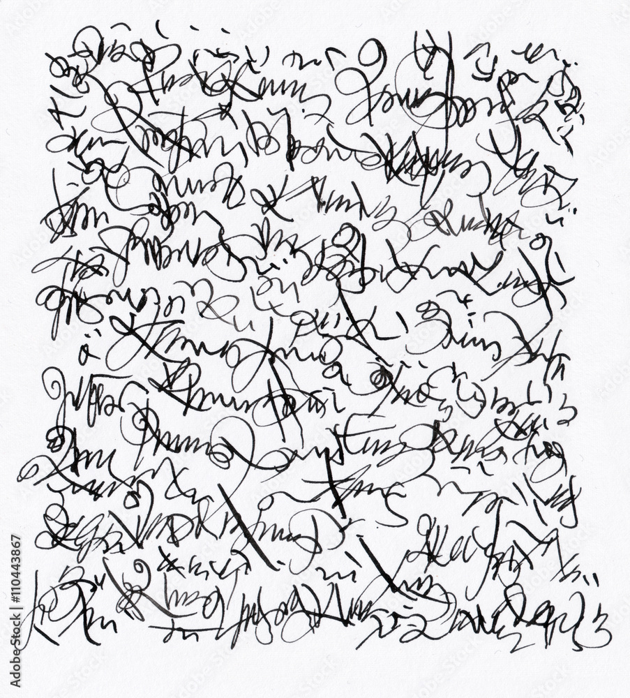 Unidentified Abstract Handwriting Scribble