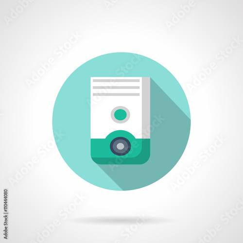 Air dehumidifier flat color design vector icon