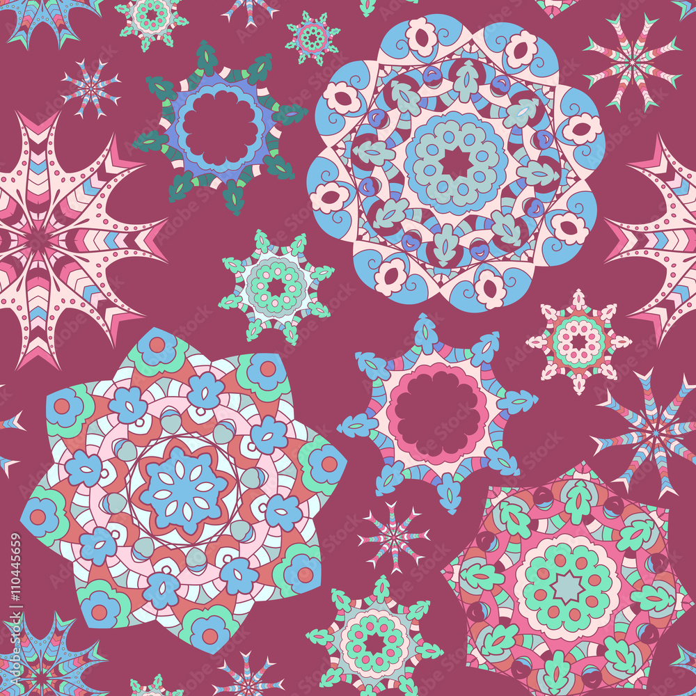 Fototapeta premium Mandala seamless pattern