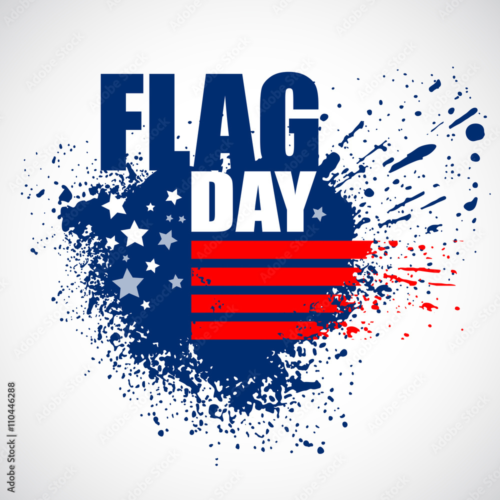 American Flag Day background design. Vector illustration