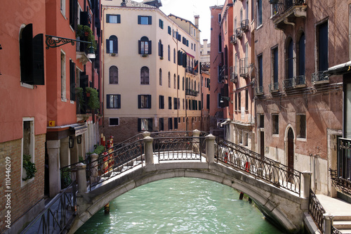 Venice, Italy, GranVenice, Italy,Scenic canal with gondola and h © irinagrigorii