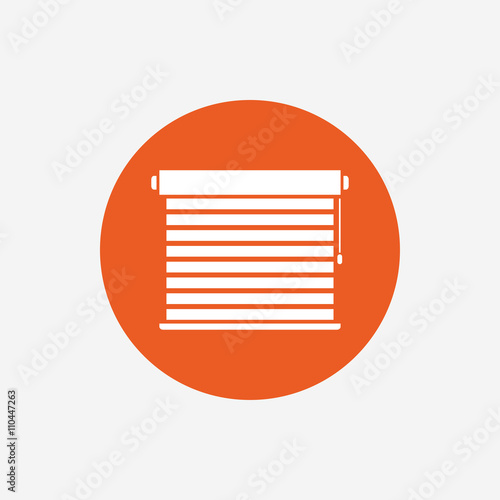 Louvers sign icon. Window blinds or jalousie.