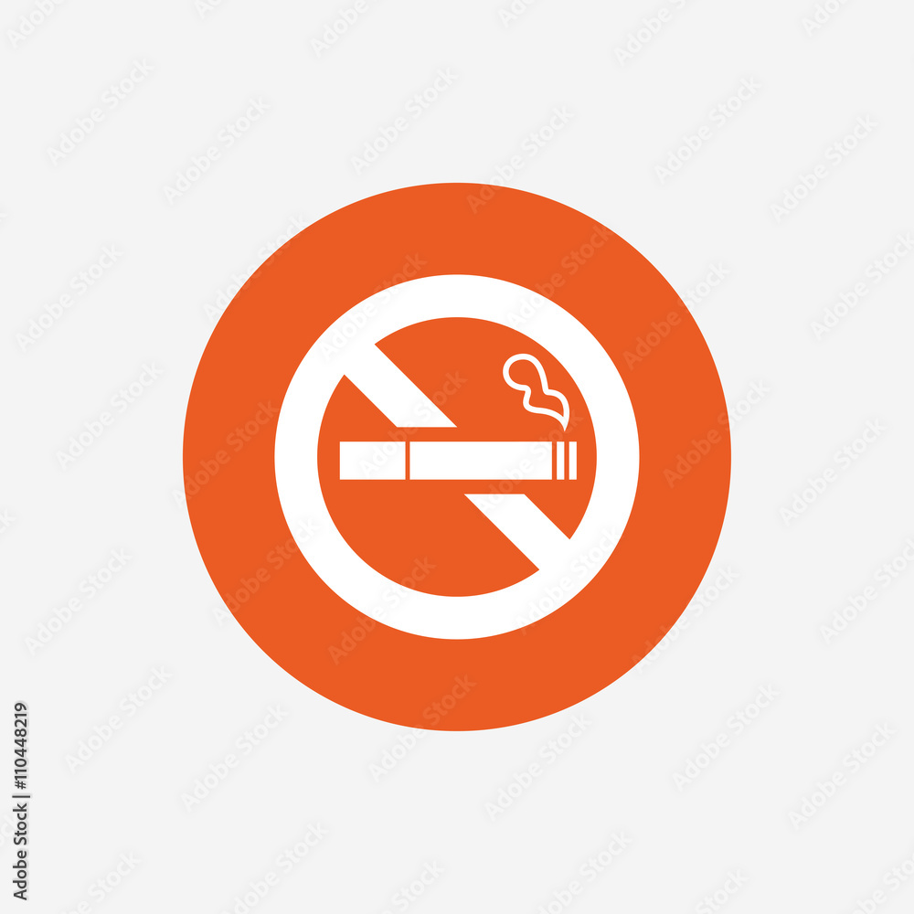 No Smoking sign icon. Cigarette symbol. No Smoking sign icon. Cigarette symbol.