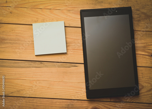 tablet and notebook