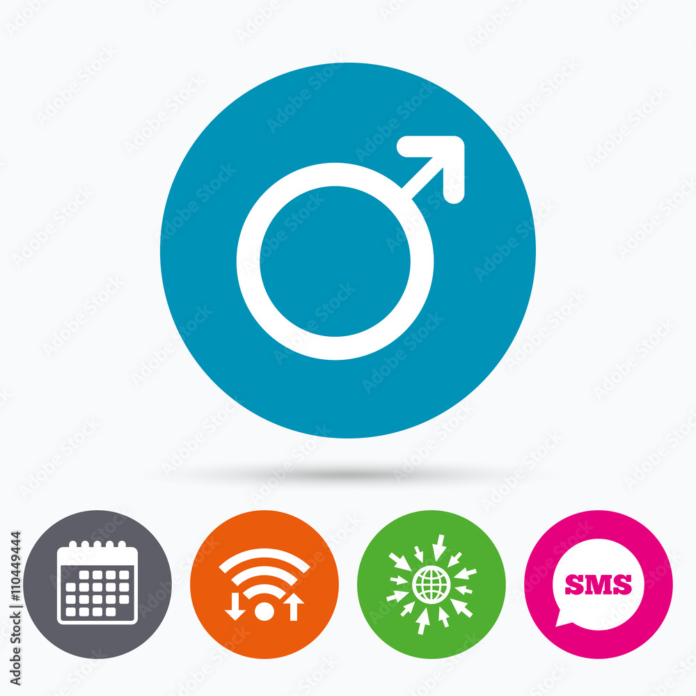 Male sign icon. Male sex button. Male sign icon. Male sex button.